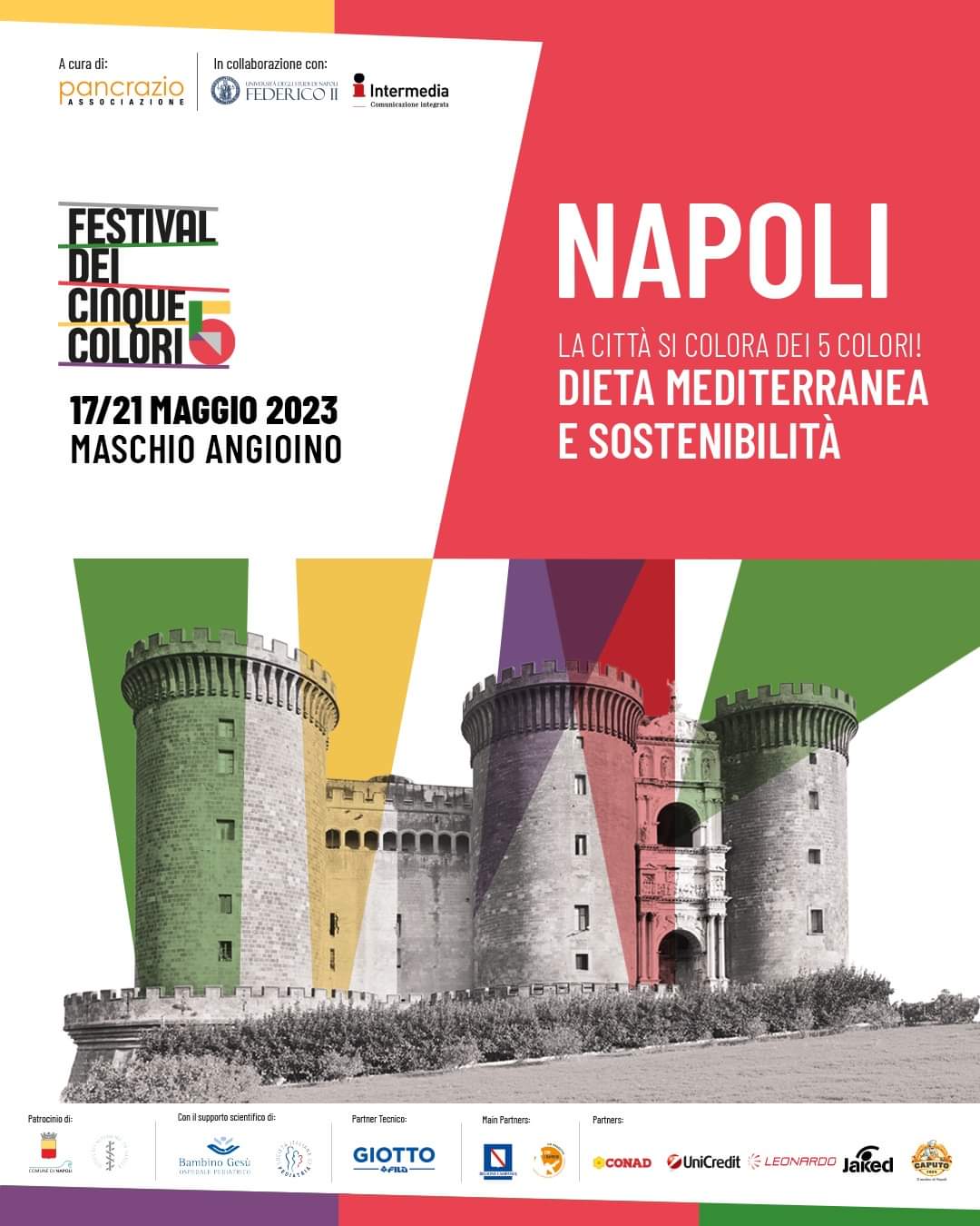 Festival dei cinque colori-17/21 Maggio Maschio Angioino-Dieta mediterranea e sostenibilità